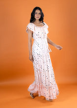 Load image into Gallery viewer, Anannasa Angel Off Shoulder Maxi Dress Peach