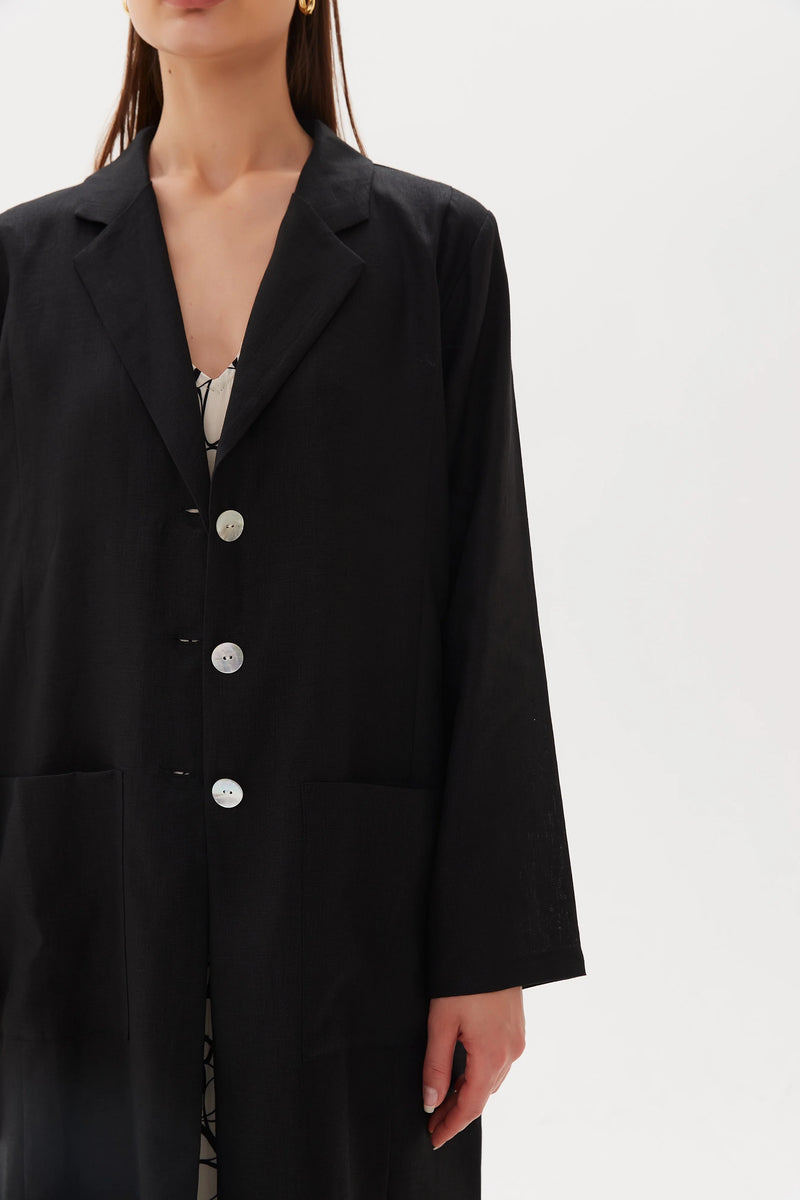 Linen Duster Coat, Tirelli