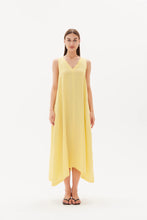 Load image into Gallery viewer, Tirelli Easy Sleeveless Midi Dress Lemon Yellow