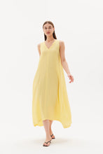 Load image into Gallery viewer, Tirelli Easy Sleeveless Midi Dress Lemon Yellow