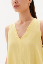 Load image into Gallery viewer, Tirelli Easy Sleeveless Midi Dress Lemon Yellow