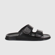 Load image into Gallery viewer, Wild Rhino Acton Mens Slide Sandals Black