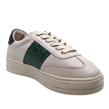 Load image into Gallery viewer, Alfie &amp; Evie Promise Cream/ Green Croc Leather
