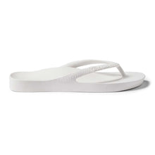 Load image into Gallery viewer, Archies Arch Support Thongs White
