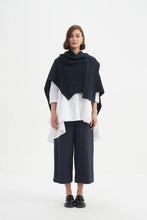 Load image into Gallery viewer, Tirelli Asymmetric Wrap Knit Navy