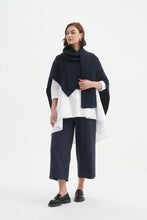 Load image into Gallery viewer, Tirelli Asymmetric Wrap Knit Navy