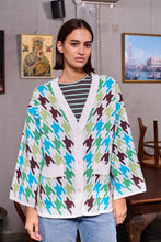 Load image into Gallery viewer, Barry Made Pimm Cardi Houndstooth