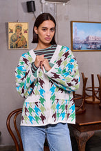 Load image into Gallery viewer, Barry Made Pimm Cardi Houndstooth