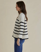 Load image into Gallery viewer, Betty Basics Edith Jumper Cream/ Black Stripe