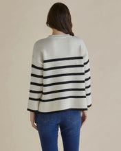 Load image into Gallery viewer, Betty Basics Edith Jumper Cream/ Black Stripe