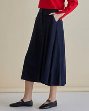 Load image into Gallery viewer, Betty Basics Lola Lyocell Skirt Dark Vintage Blue Denim