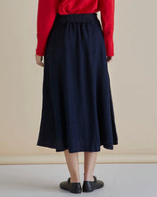 Load image into Gallery viewer, Betty Basics Lola Lyocell Skirt Dark Vintage Blue Denim