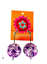 Load image into Gallery viewer, Gypsiana Bobble Earrings Violet