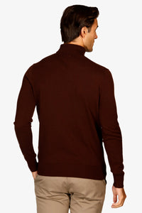 Brooksfield BFK423 Roll Neck Sweater Chocoloate