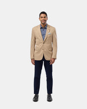 Load image into Gallery viewer, Brooksfield BFU970 Narrow Stripe Blazer Latte
