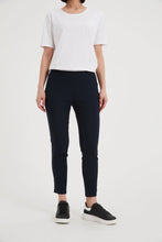 Load image into Gallery viewer, Tirelli Straight CROP Pant High Ankle Navy