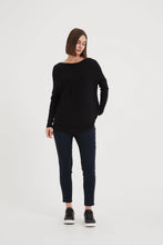 Load image into Gallery viewer, Tirelli Straight CROP Pant High Ankle Navy