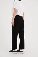 Load image into Gallery viewer, Tirelli Straight Leg Stretch Cord Pants Black
