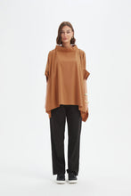 Load image into Gallery viewer, Tirelli Statement Neck Tunic Russet