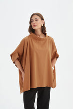 Load image into Gallery viewer, Tirelli Statement Neck Tunic Russet