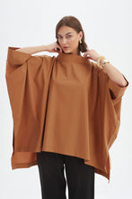 Load image into Gallery viewer, Tirelli Statement Neck Tunic Russet