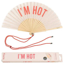 Load image into Gallery viewer, Fisura 'I'm Hot' Hand Fan With Gift Box Beige