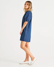 Load image into Gallery viewer, Betty Basics Mahalo Denim Dress Blue Wash
