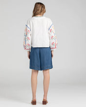 Load image into Gallery viewer, Boom Shankar Mia Embroidered Top White
