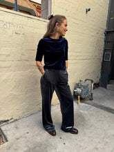 Load image into Gallery viewer, M.A. Dainty Patti Top Navy