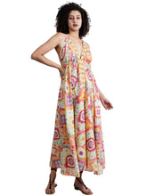 Load image into Gallery viewer, Namaskar CL-272/1024 Cotton Halter Dress Pastel Aztec