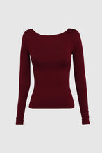 Load image into Gallery viewer, Madison The Label Caden Long Sleeve Top Shiraz