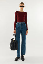 Load image into Gallery viewer, Madison The Label Caden Long Sleeve Top Shiraz