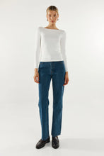 Load image into Gallery viewer, Madison The Label Caden Long Sleeve Top White