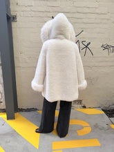 Load image into Gallery viewer, Cinnamon Creations F109 Fluffy Hooded Jacket Ivory