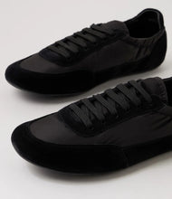Load image into Gallery viewer, Django & Juliette Brinkle Sneakers Black Suede Fabric