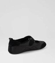 Load image into Gallery viewer, Django & Juliette Britas Ballet Sneakers Black Suede Fabric