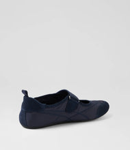 Load image into Gallery viewer, Django & Juliette Britas Ballet Sneakers Navy Suede Fabric