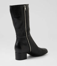 Load image into Gallery viewer, Django & Juliette Bijous Black Leather Boots