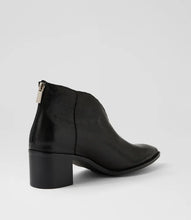 Load image into Gallery viewer, Django & Juliette Fernada Ankle Boots Black/ Black Polish Leather