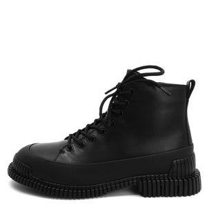 Camper Mens Pix Lace Up Ankle Boots Black Leather