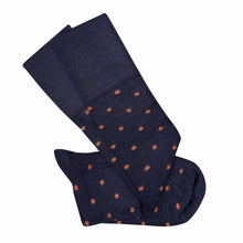 Load image into Gallery viewer, Tightology Merino Wool Socks Dotty Midnight