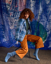 Load image into Gallery viewer, Tightology Merino Wool Socks Dotty Blue