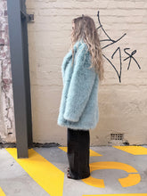 Load image into Gallery viewer, Cinnamon Creations KRE1176 Faux Fur Coat Blue