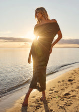 Load image into Gallery viewer, Fate + Becker Everlyn Metallic Jersey Dress Black Multi