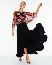 Load image into Gallery viewer, Fate + Becker Sunlight and Shadow Silk Top Oscar Floral