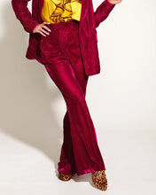 Load image into Gallery viewer, Fate + Becker Mustang Sally Velvet Pants Fuchsia
