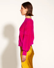 Load image into Gallery viewer, Fate + Becker Highland Grace Cardi Fuchsia
