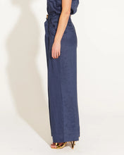 Load image into Gallery viewer, Fate + Becker A Walk In The Park High Waisted Belted Wide Leg Pant Navy
