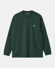 Load image into Gallery viewer, Carhartt WIP L/S Chase T-Shirt Discovery Green/Gold