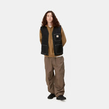 Load image into Gallery viewer, Carhartt WIP Chore Vest Black/Black One Wash